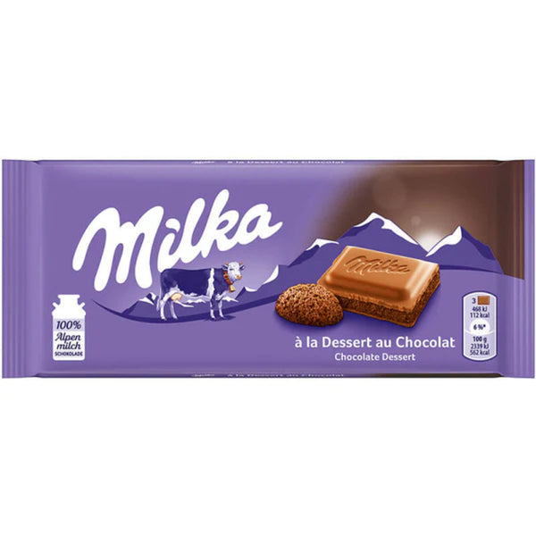 Milka Milk Chocolate Mousse Dessert Au  Candy Bar - 3.52 oz