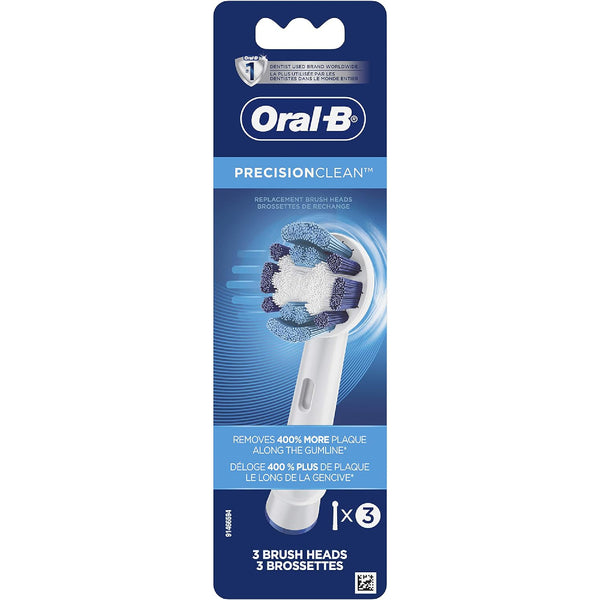 Oral B Precision Clean Replacement Brush Head, 3 count