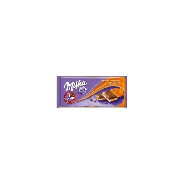 Milka - Caramel Chocolate Candy Bar - 3.52 oz
