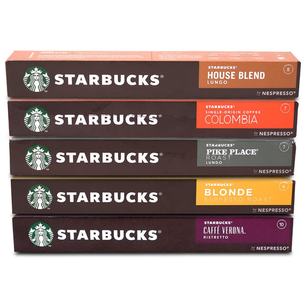 Starbucks by Nespresso Favorites Variety Pack 50 Count (International Version)