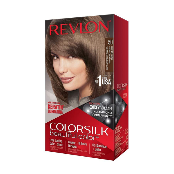 Permanent Hair Color by Revlon, Colorsilk with 100% Gray