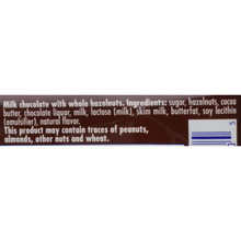 Ritter Sport, Milk Chocolate Whole Hazelnut Chocolate Candy Bar - 3.5 oz (Pack of 12)