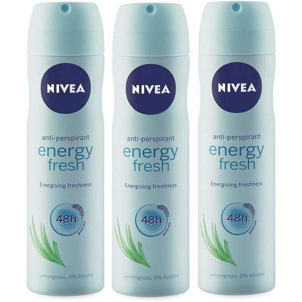 Nivea Energy Fresh Antiperspirant, 150ml (Pack of 3)