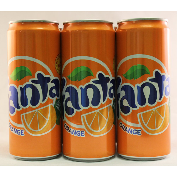 Fanta Orange Soda (European Import) (6 x 0.33 L Cans)