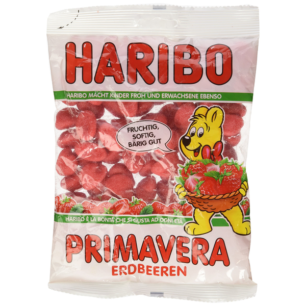 Haribo Primavera-Strawberries Gummi Candy 175g