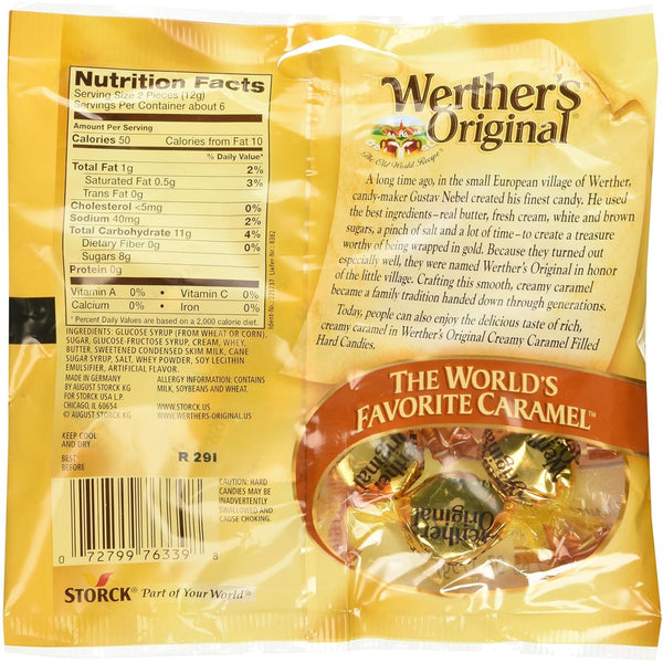 Werther's Original Creamy Caramel Filled Hard Candies (2.65oz)
