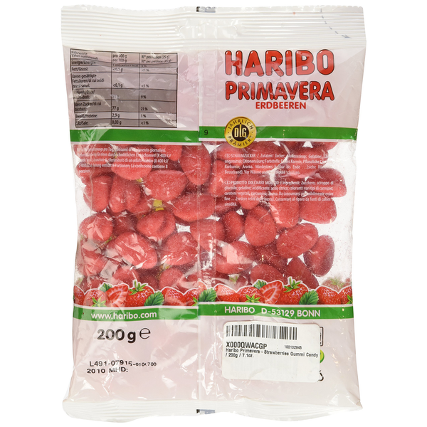 Haribo Primavera-Strawberries Gummi Candy 175g