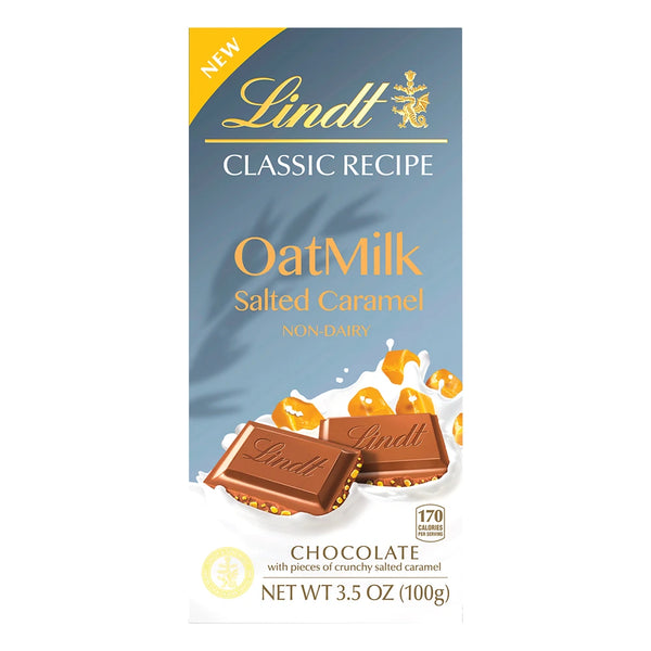 LINDT CLASSIC OATMILK SALTED CARAMEL 3.5 OZ BAR