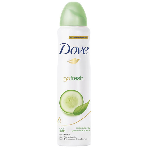 Dove Go Fresh Cucumber & Green Tea Deodorant 48h Spray 150 ml / 5 fl oz