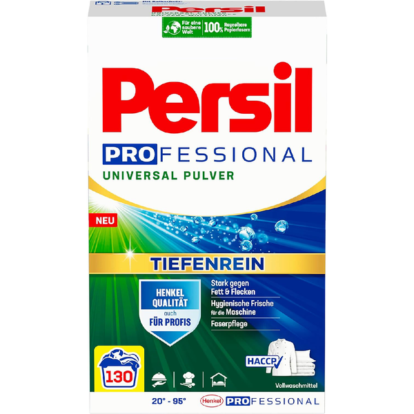 Persil Profressional Universal Detergent Powder (130 Loads | 17.2 lbs ) - All-in-one Solution For Deep Clean Laundry And Freshness For The Machine