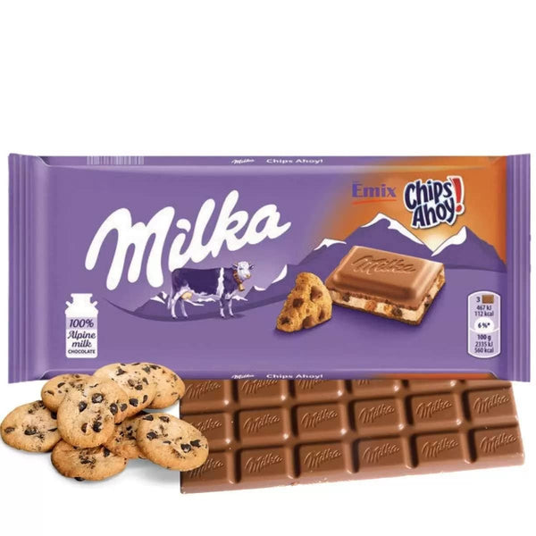 Milka & Chips Ahoy Chocolate Candy Bar - 3.52 oz