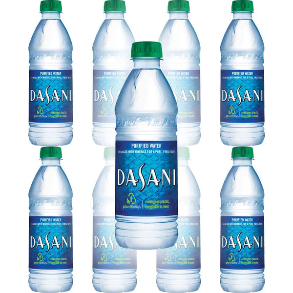 Dasani Water, Enhanced With Minerals, 16.9 Fl Oz Bottle (Pack of 8, Total of 135.2 Fl Oz)