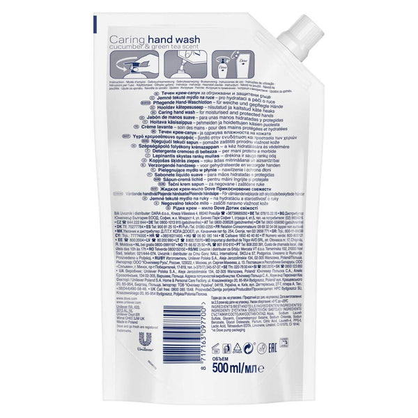 Dove Go Fresh Fresh Touch Cucumber and Green Tea Liquid Hand Wash Refill 500 ml DOVE46