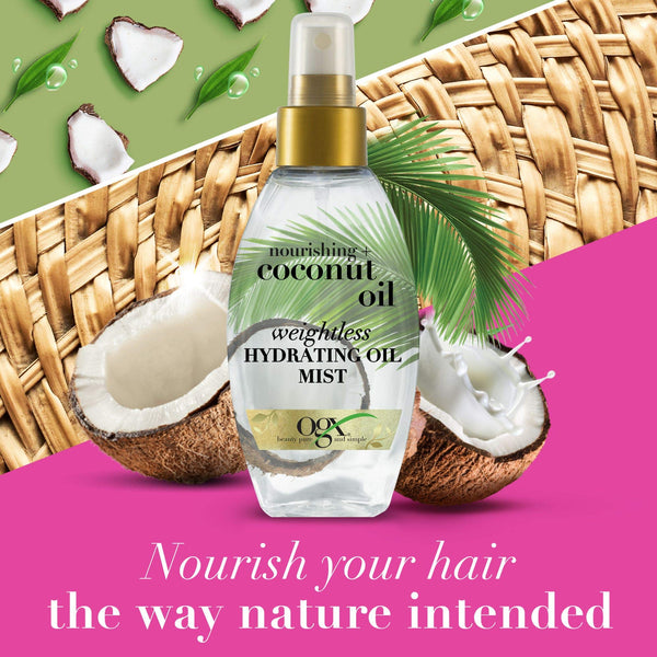 OGX Nourishing + Coconut Oil Weightless Hydration Oil Mist, 118 ml
