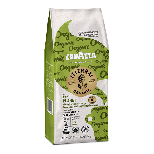 Lavazza ¡Tierra! Organic Planet Whole Bean Coffee, Light Roast, 10.5 Oz