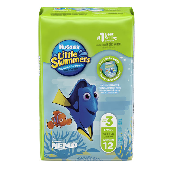 Huggies Little Swimmers Disposable Swim Diapers, Small, 12-Count (Pack of 2)