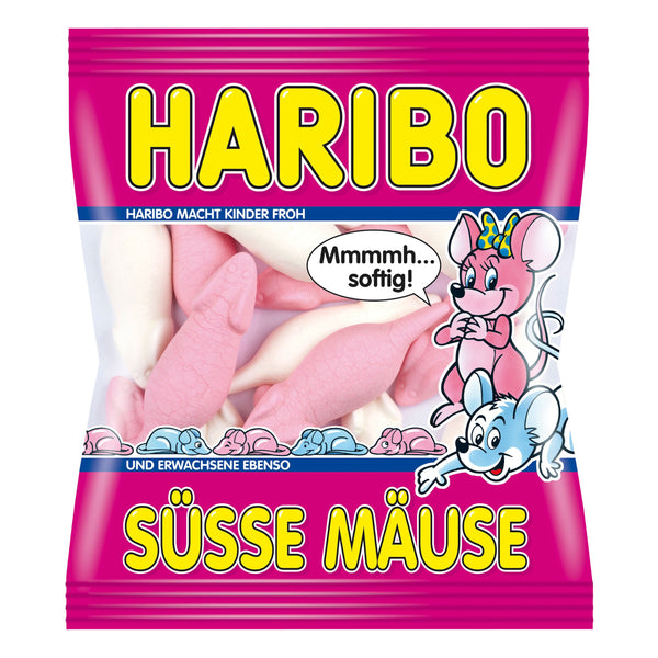 Haribo Gummy Candies Susse Mause ( Sweet Mice ) Gummies 175g