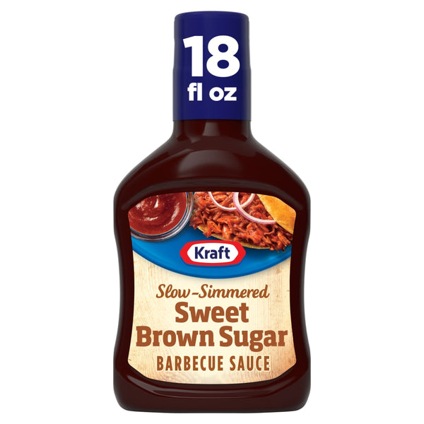 Kraft Sweet Brown Sugar Barbecue Sauce 18 oz - slow-simmered BBQ sauce and dip