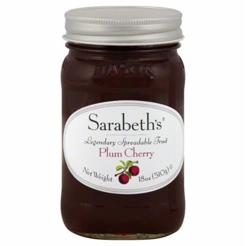 Sarabeth's Plum Cherry Spreadable Fruit 18 oz — slow-cooked NYC artisan preserve, Kosher