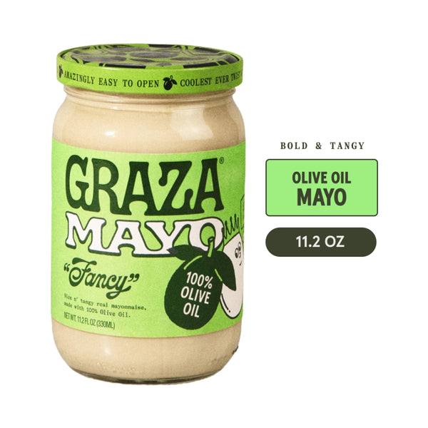Graza "Fancy" Mayo, 100% Extra Virgin Olive Oil Mayonnaise, 11.2 fl oz