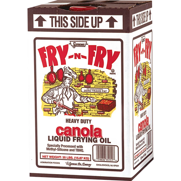 Fry-N-Fry Heavy Duty Canola Frying Oil 35 lb - bulk jug in box
