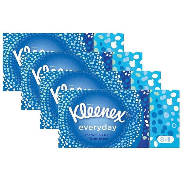 Kleenex Everyday Pocket Packs Facial Tissues (32 Packs of 9 Tissues) Total 288 Tissues