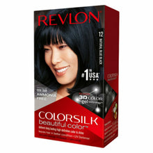 Revlon Colorsilk #12 Natural Blue Black, Permanent Hair Color, with 100% Gray Coverage, Ammonia-Free, Keratin and Amino Acids