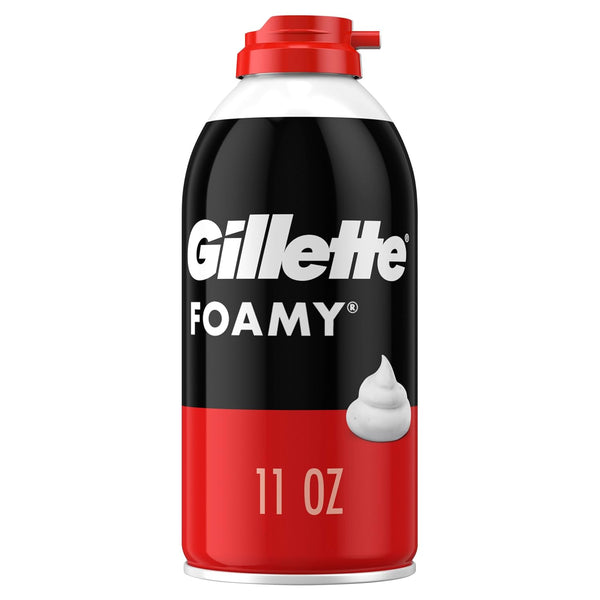 Gillette Foamy Shaving Cream, Regular, 11 oz – Rich Lather for Smooth & Comfortable Shave