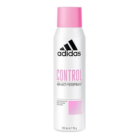 Adidas Women’s Control Cool & Care Deodorant Spray 48H Anti-Perspirant 150 ml – Long-Lasting Freshness & Sweat Protection – Gentle Skin Formula - 3 Packs
