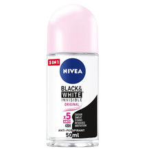 Nivea Invisible For Black And White Clear Roll On 50ml