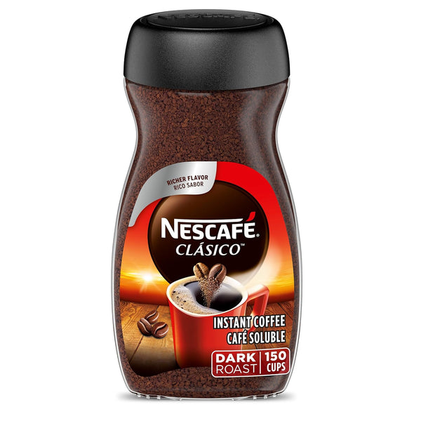 NESCAFÉ CLÁSICO Instant Coffee, Dark Roast, 1 Jar (10.5 Oz)