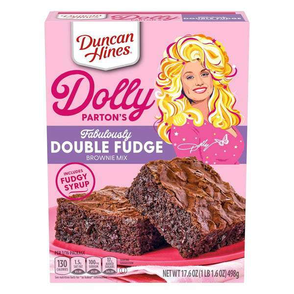 Duncan Hines Fabulously Double Fudge Brownie Mix, 17.6 oz – Rich Chocolate Brownie Baking Mix