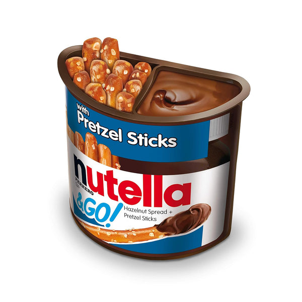 Nutella and Go Snack Packs, Chocolate Hazelnut Spread with Pretzel Sticks, 1.9 Oz