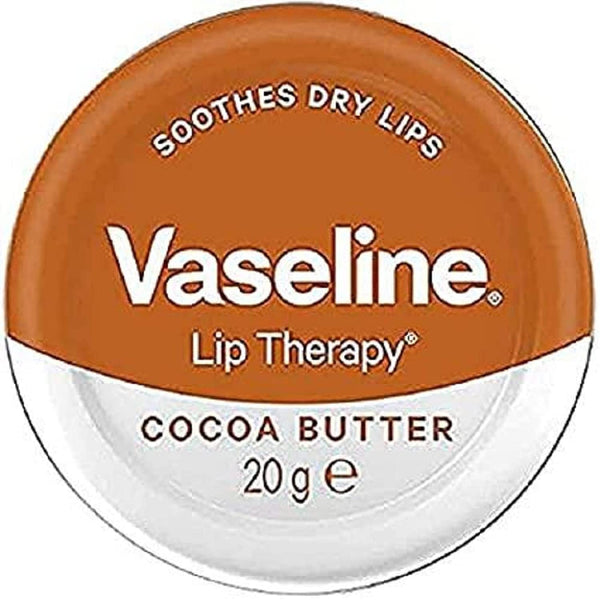 VASELINE Lip Therapy - Lip Balm - Cocoa Butter -20g/ 0.70 oz (Pack of 6)