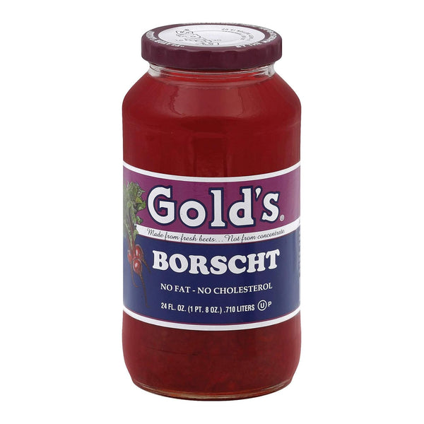 Gold’s Beet Borscht, 24 oz – Traditional Beet Soup, Ready to Serve