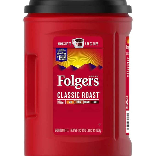 Folgers Classic Roast Coffee, 43.5 Ounces