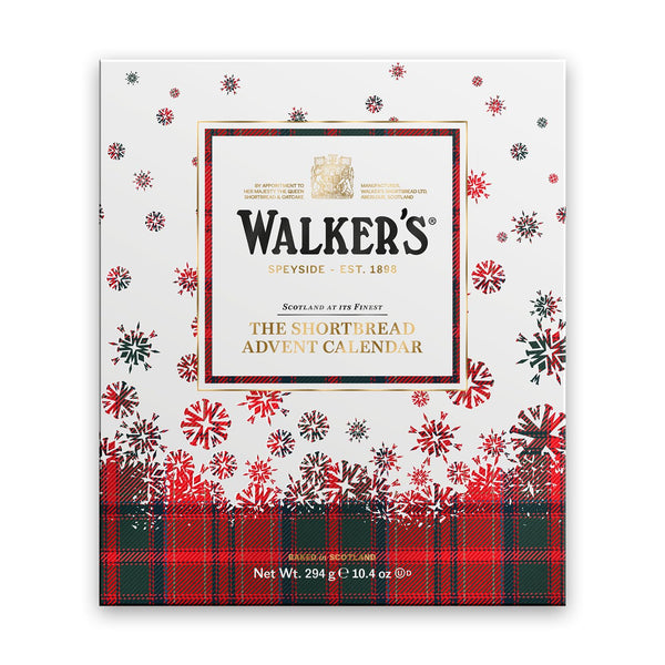 Walker’s 2024 Advent Calendar with Shortbread Cookies from Scotland - 24 Count (10.4 oz) - Limited Edition Cookie Box with Christmas Cookies in Various Shapes and Flavors