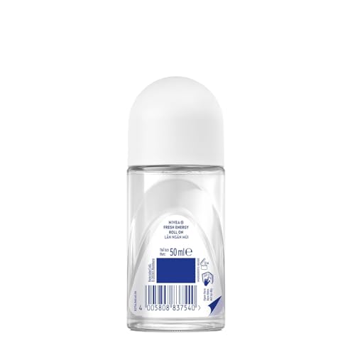 Nivea deodorant roll-on bottle on a white background