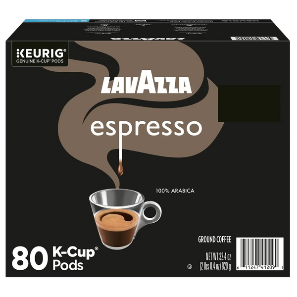 Lavazza Espresso K-Cup Pods 80 Count 32.4 oz - Keurig coffee box