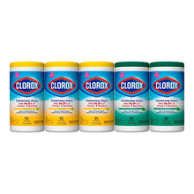 Clorox Disinfecting Wipes Variety Pack - 5X Cleaning Power, Kills 99.9% of Bacteria - 5 Pack, 425 Count Total