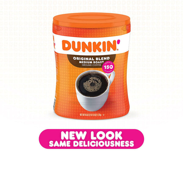 Dunkin Donuts  Original Blend Ground Coffee, Medium Roast 45 Ounces