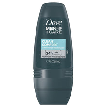 ove Men+Care Clean Comfort Roll on Deodorant, Aluminum Free, For All Day Underarm Odor Protection, 4-Pack, 1.7 Fl Oz Each, 4 Bottles