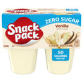 Snack Pack Sugar Free Vanilla Pudding Cups 13 oz - 4-pack zero sugar vanilla pudding