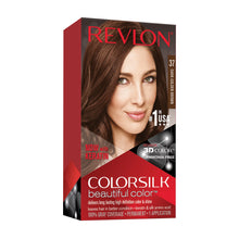 Revlon Colorsilk #37 Dark Golden Brown, Permanent Hair Color, with 100% Gray Coverage, Ammonia-Free, Keratin and Amino Acids