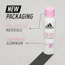 Adidas Women’s Control Cool & Care Deodorant Spray 48H Anti-Perspirant 150 ml – Long-Lasting Freshness & Sweat Protection – Gentle Skin Formula - 3 Packs