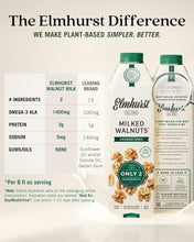 Elmhurst 1925 Unsweetened Walnut Milk - 32 Ounce Dairy-Free, Gluten-Free, Vegan, Kosher, Shelf Stable Milk Made with Water & Walnuts for Healthier, Simpler Plant-Based Alternatives