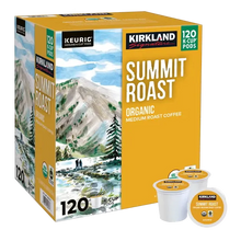 Kirkland Signature Organic Summit Roast K-Cups 120 Count - medium roast coffee pods