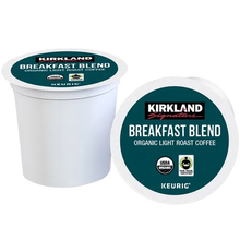 Kirkland Signature Organic Breakfast Blend K-Cups 120 Count - Keurig coffee box