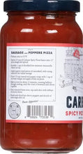 Carbone Spicy Pizza Sauce 14oz - ingredients back label