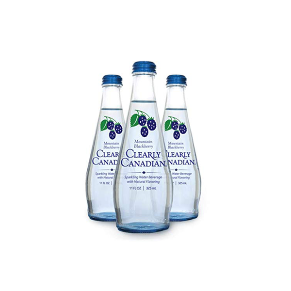 Clearly Canadian Sparkling Flavored Water (Mountain Blackberry, 6 Pack)